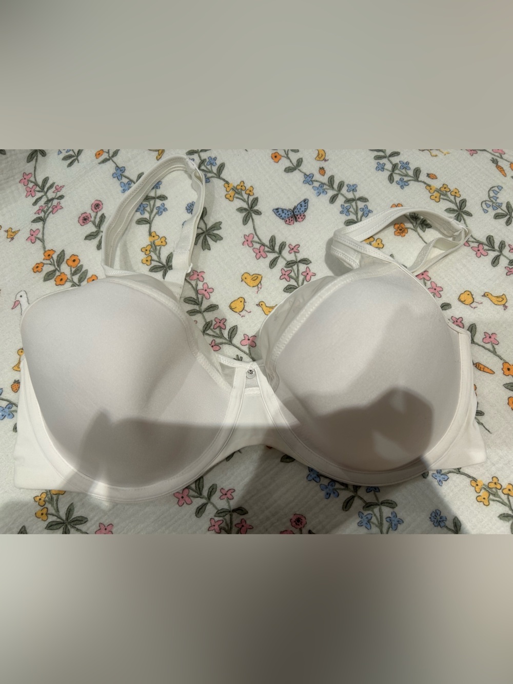 Bali One Smooth U Underwire Bra White Full Coverage Convertible 34D